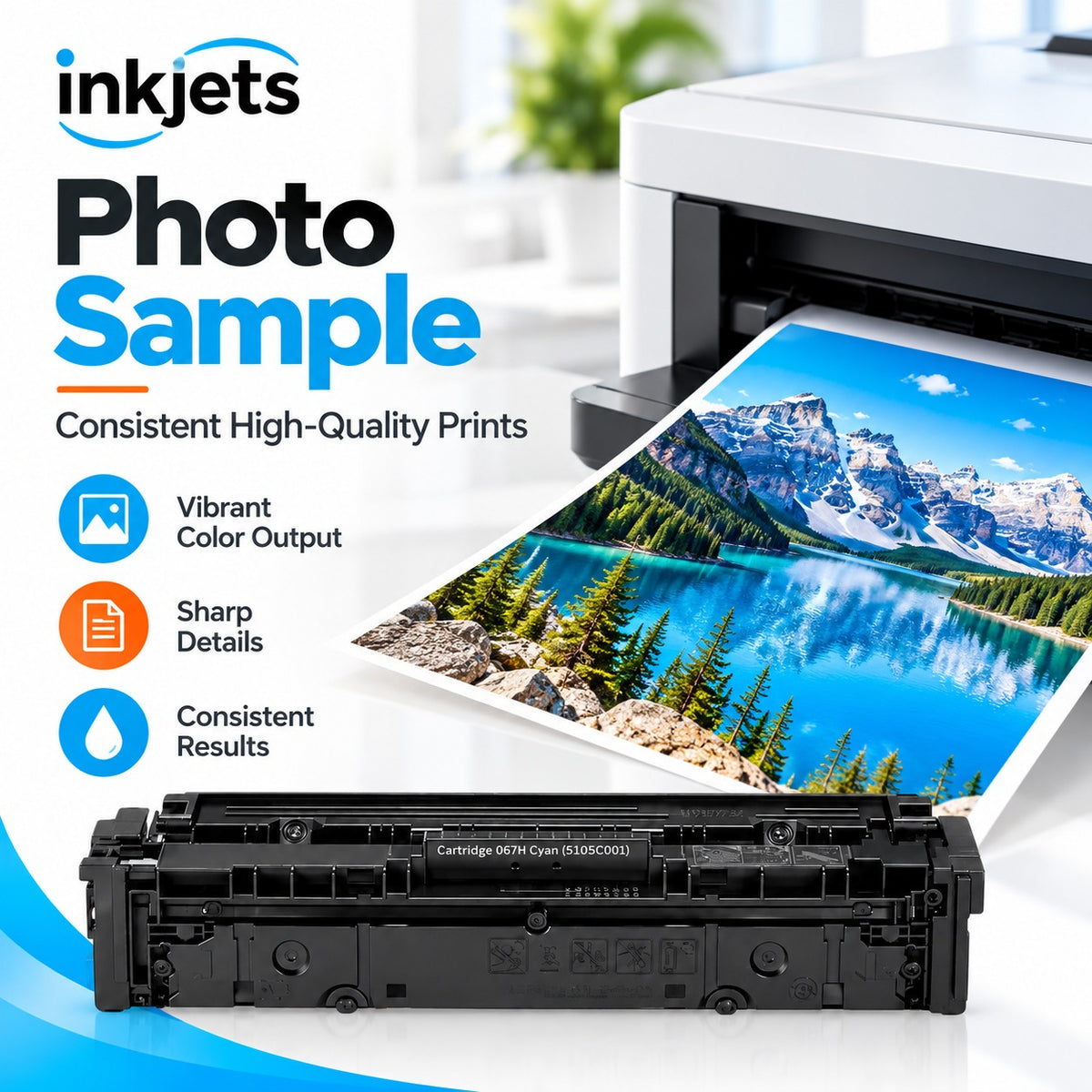 Canon 067H (5105C001) Cyan High Yield Compatible Toner Cartridge