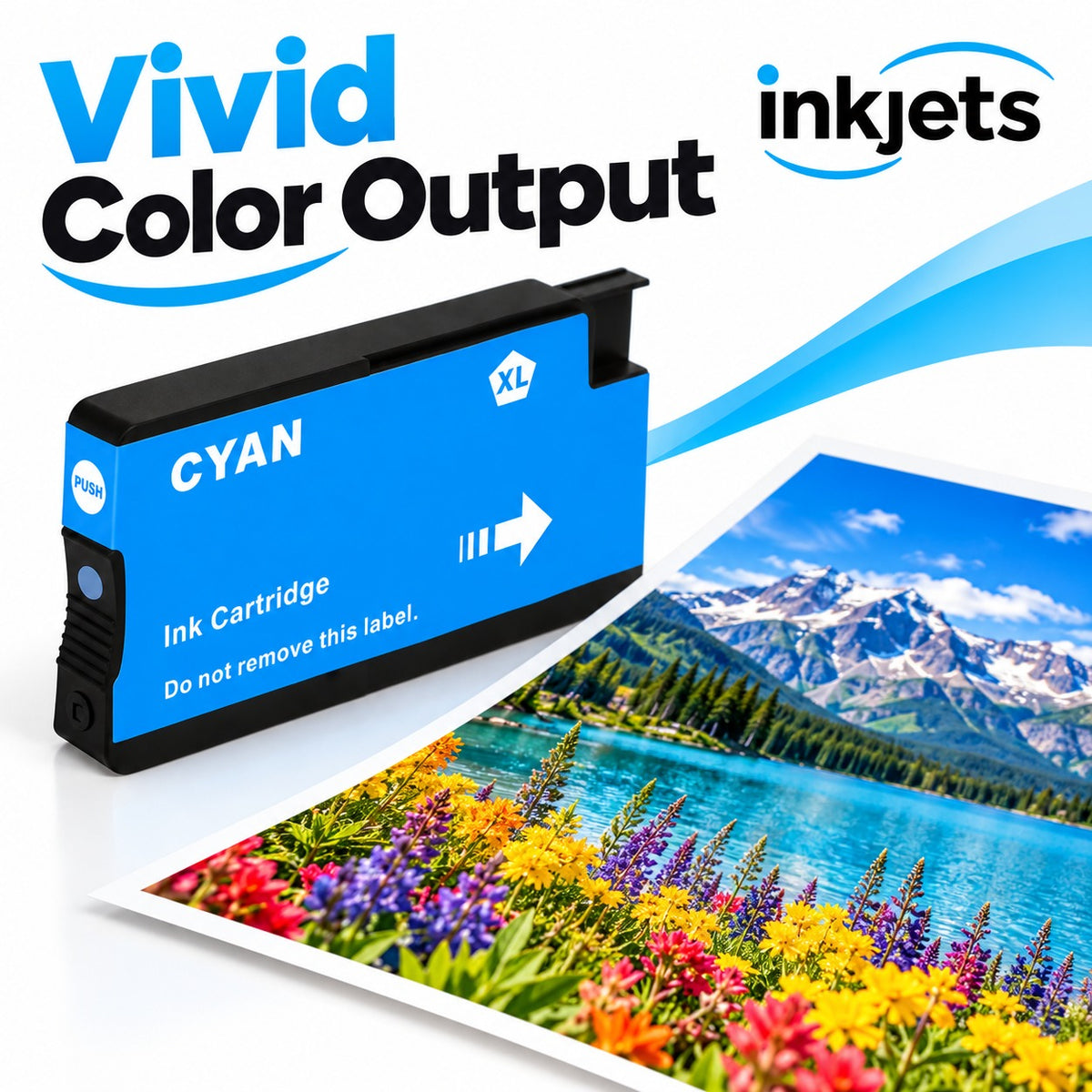 HP 962XL (3JA00AN) Cyan High-Yield Remanufactured Ink Cartridge