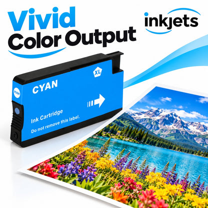 HP 962XL (3JA00AN) Cyan High-Yield Remanufactured Ink Cartridge