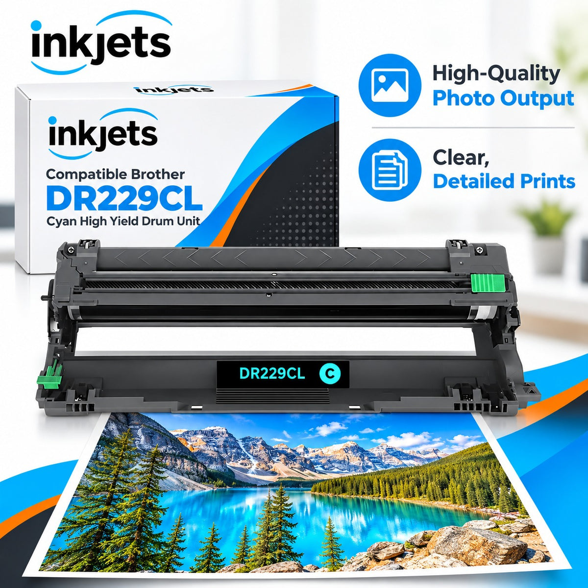 Compatible Brother DR229CL Cyan High Yield Drum Unit