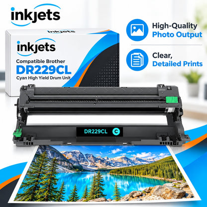 Compatible Brother DR229CL Cyan High Yield Drum Unit