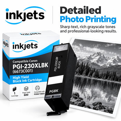 Compatible Canon PGI-230XLBK (6673C001) High Yield Black Ink Cartridge