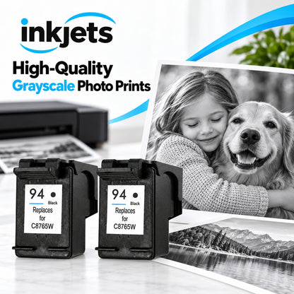HP 94 Black (C8765WN) Remanufactured Ink Cartridge Twin Pack