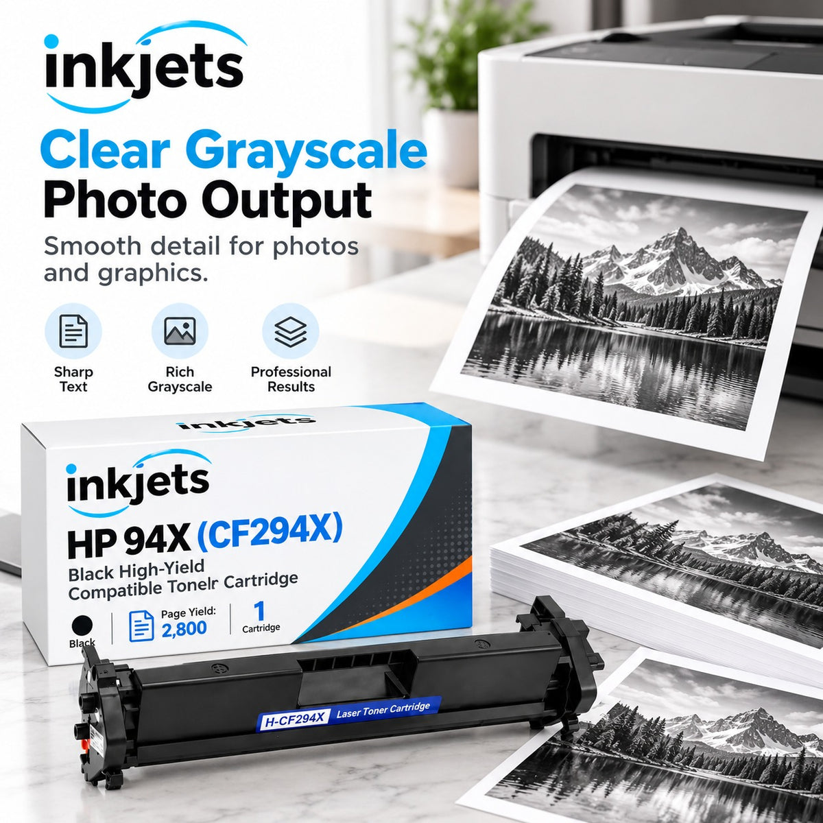 HP 94X (CF294X) Black High-Yield Compatible Toner Cartridge
