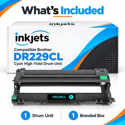 Compatible Brother DR229CL Cyan High Yield Drum Unit
