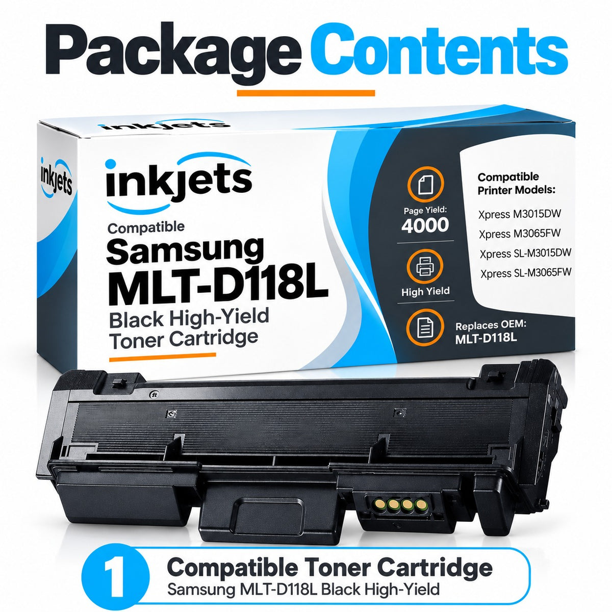 Samsung MLT-D118L Black High-Yield Compatible Toner Cartridge