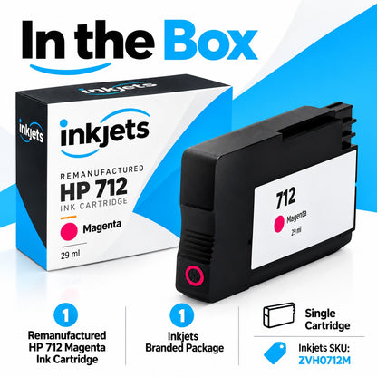 Remanufactured HP 712 Standard Yield Magenta Ink Cartridge