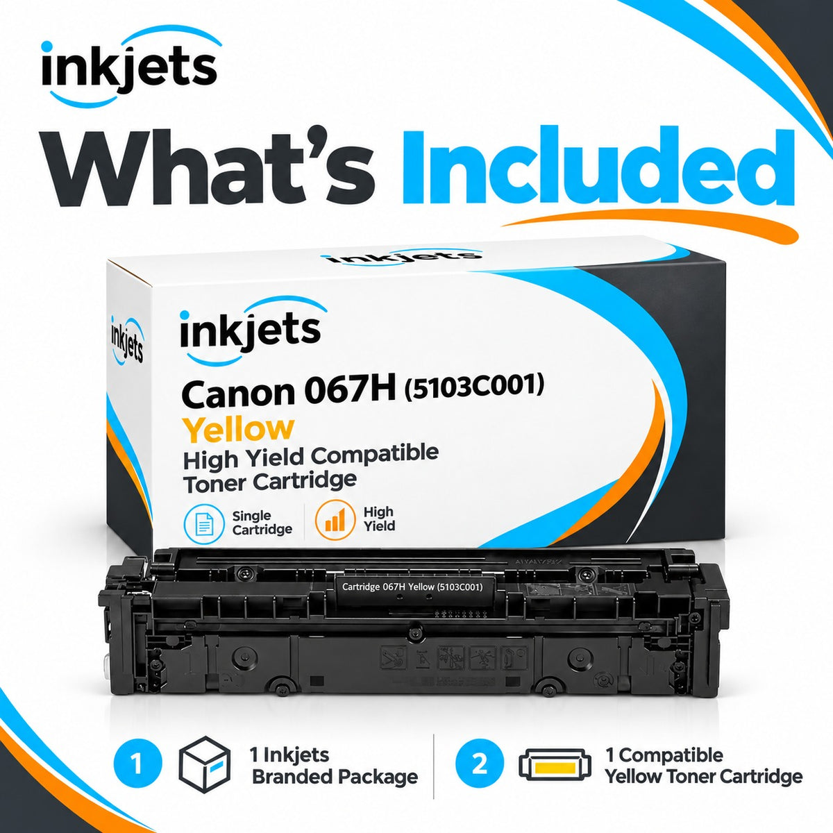 Canon 067H (5103C001) Yellow High Yield Compatible Toner Cartridge