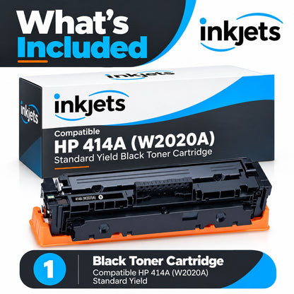 Compatible HP 414A (W2020A) Standard Yield Black Toner Cartridge