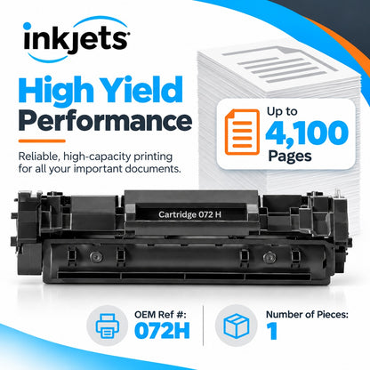 Compatible Canon 072H Black High Yield Toner Cartridge