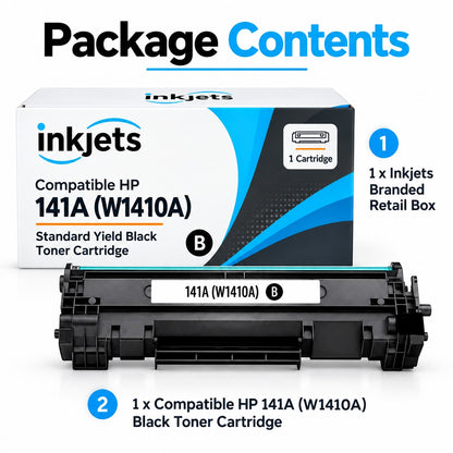 Compatible HP 141A (W1410A) Standard Yield Black Toner Cartridge