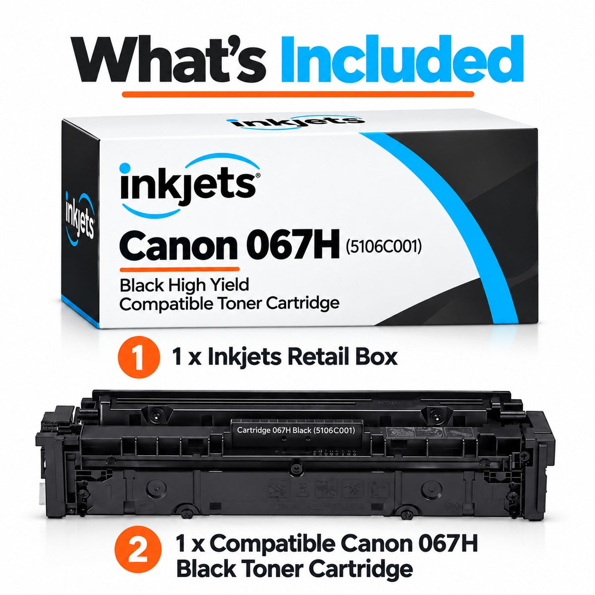 Canon 067H (5106C001) Black High Yield Compatible Toner Cartridge