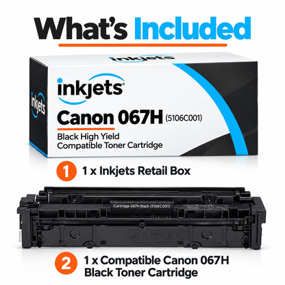 Canon 067H (5106C001) Black High Yield Compatible Toner Cartridge