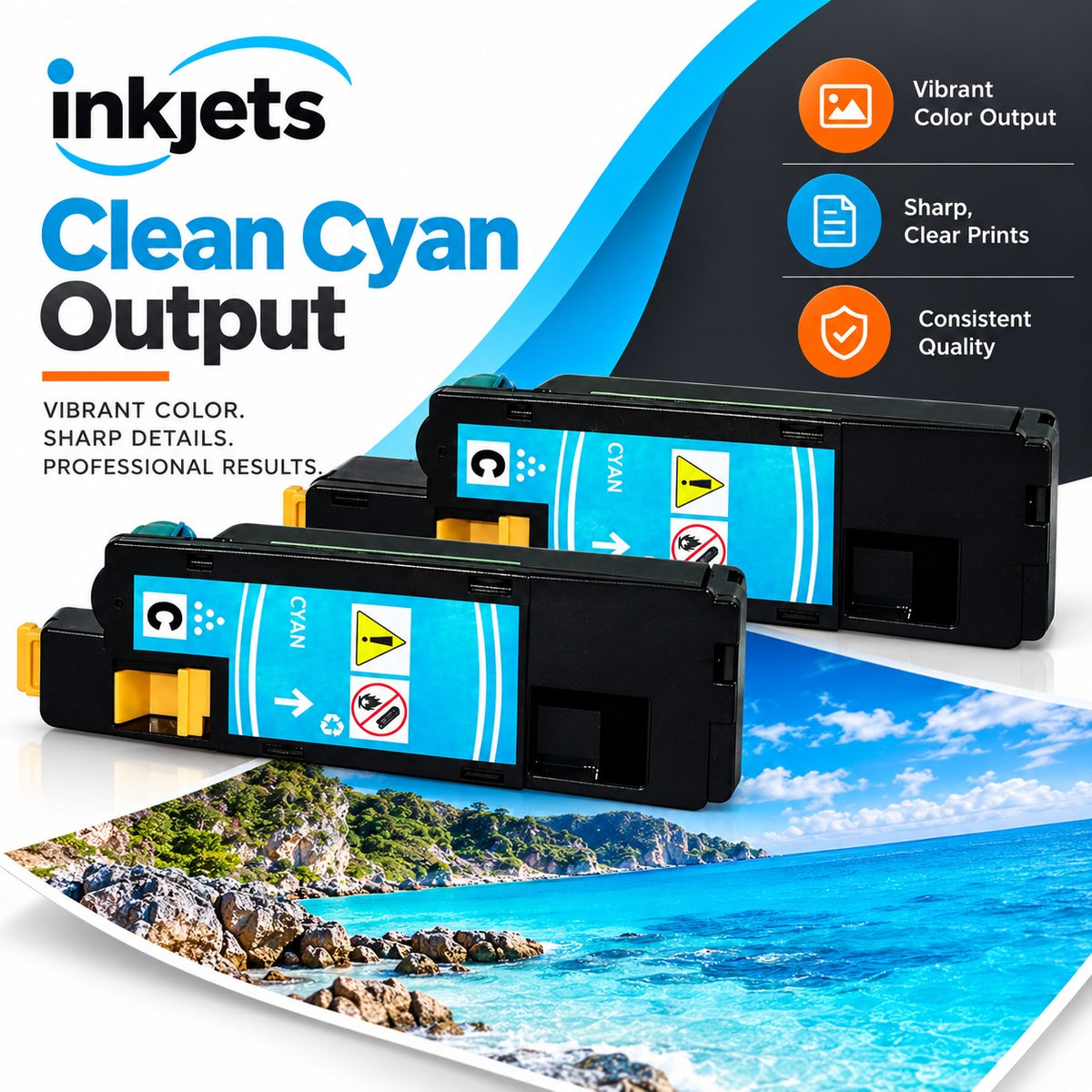 Dell 332-0400 (5R6J0) Cyan Compatible Toner Cartridge Twin Pack