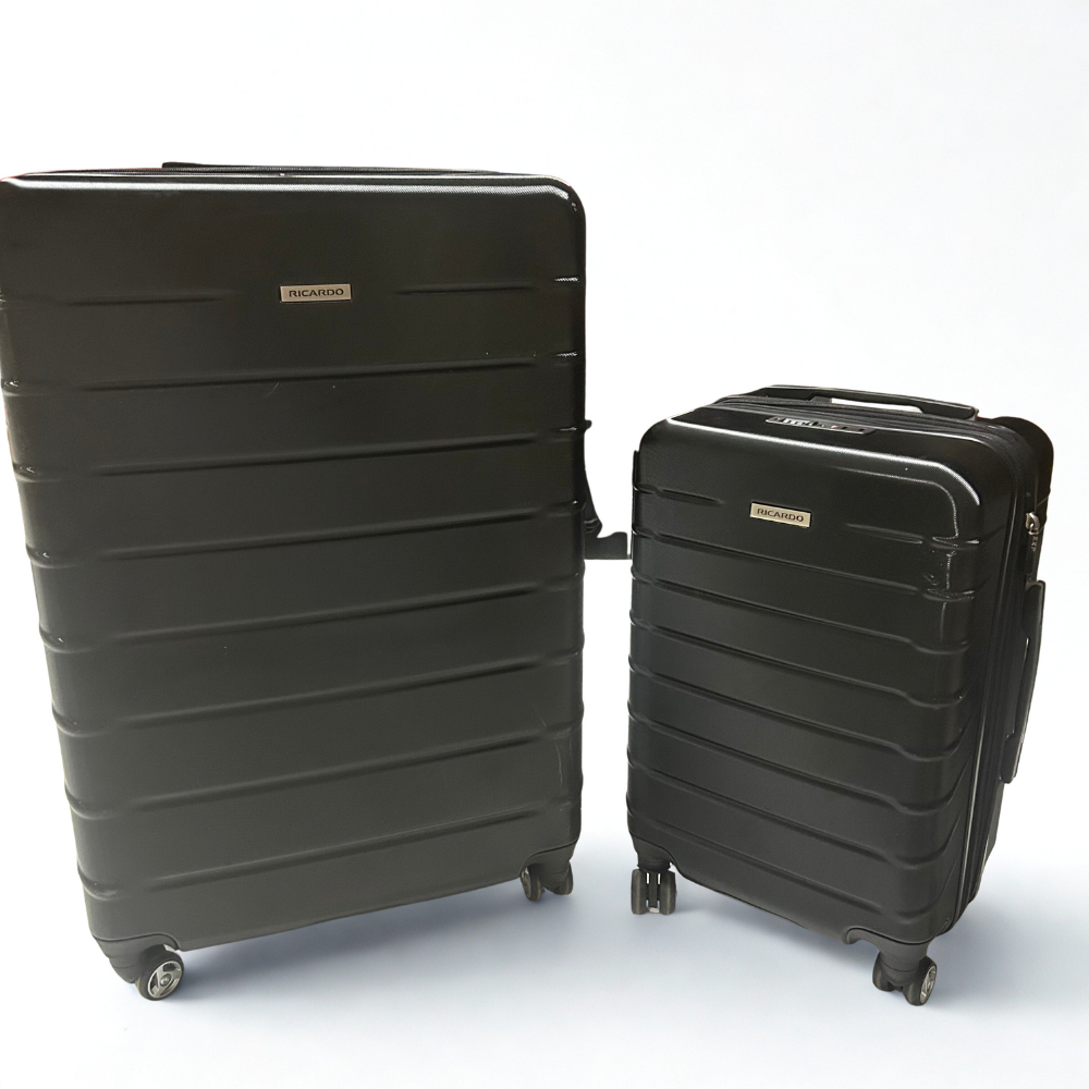 Ricardo Beverly Hills Vista Point 2‑Piece Hardside Spinner Luggage Set – Black