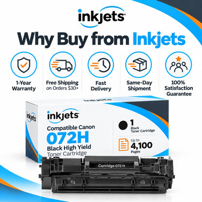 Compatible Canon 072H Black High Yield Toner Cartridge