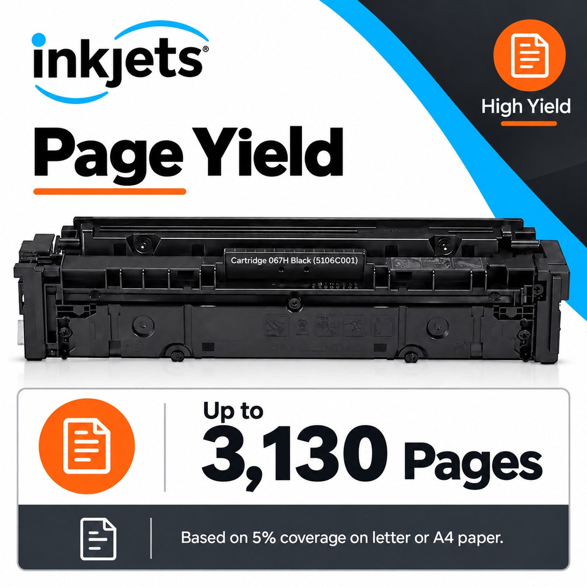 Canon 067H (5106C001) Black High Yield Compatible Toner Cartridge