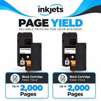 Dell 593-BBJX (DPV4T) Black Compatible Toner Cartridge Twin Pack