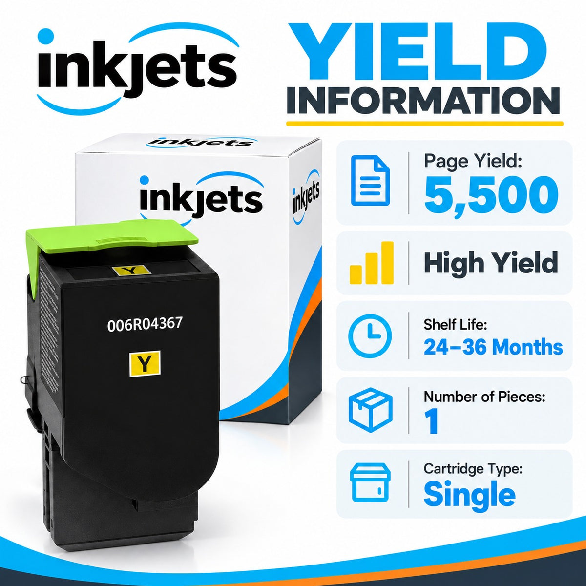 Compatible Xerox C310s/C315s High Yield Yellow Toner Cartridge
