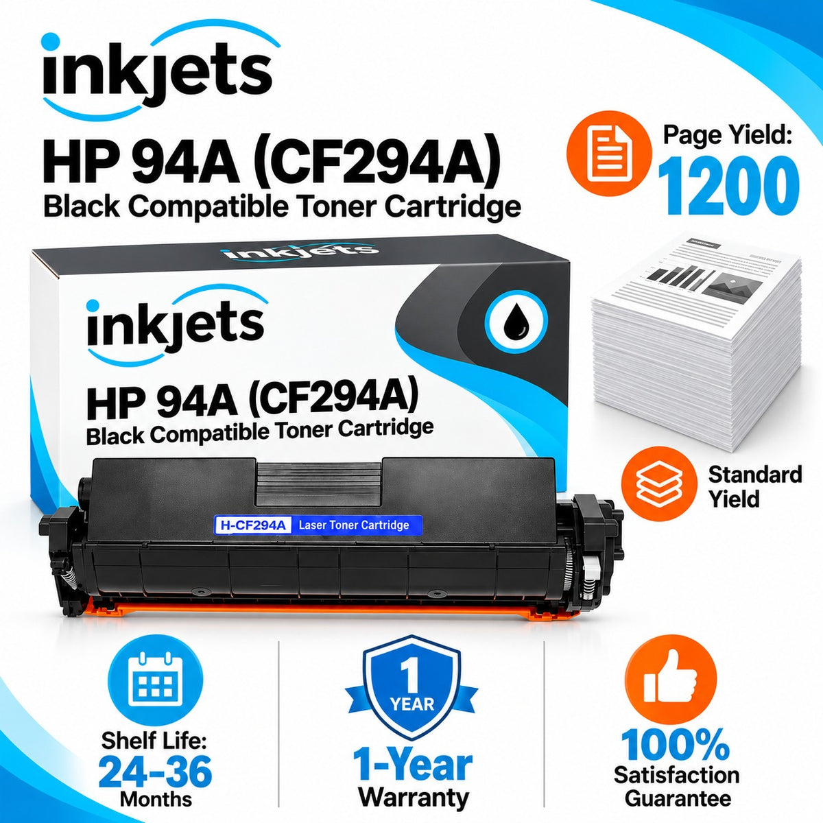 HP 94A (CF294A) Black Compatible Toner Cartridge