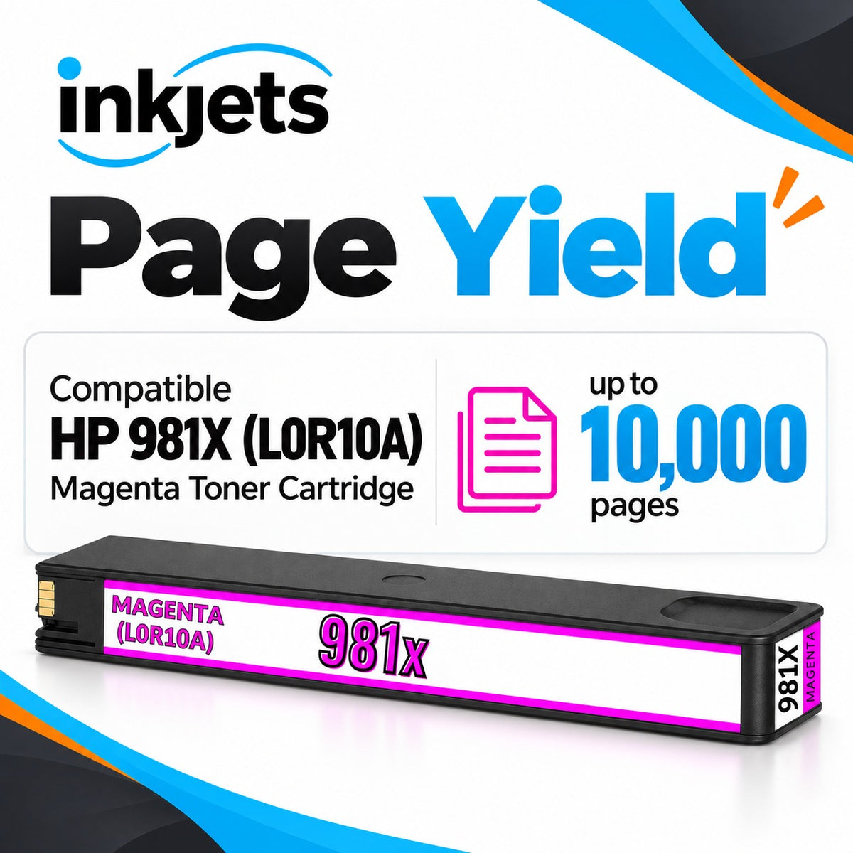 Compatible HP 981X (L0R10A) High Yield Magenta Toner Cartridge