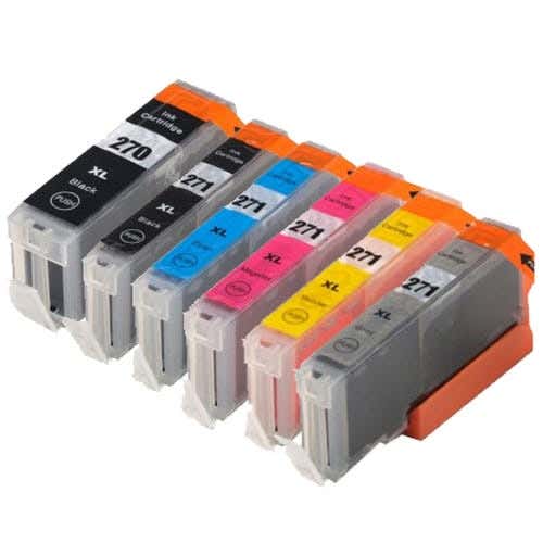 Canon PGI-270XL & CLI-271XL High-Yield Compatible Ink Cartridge 6-Pack Combo