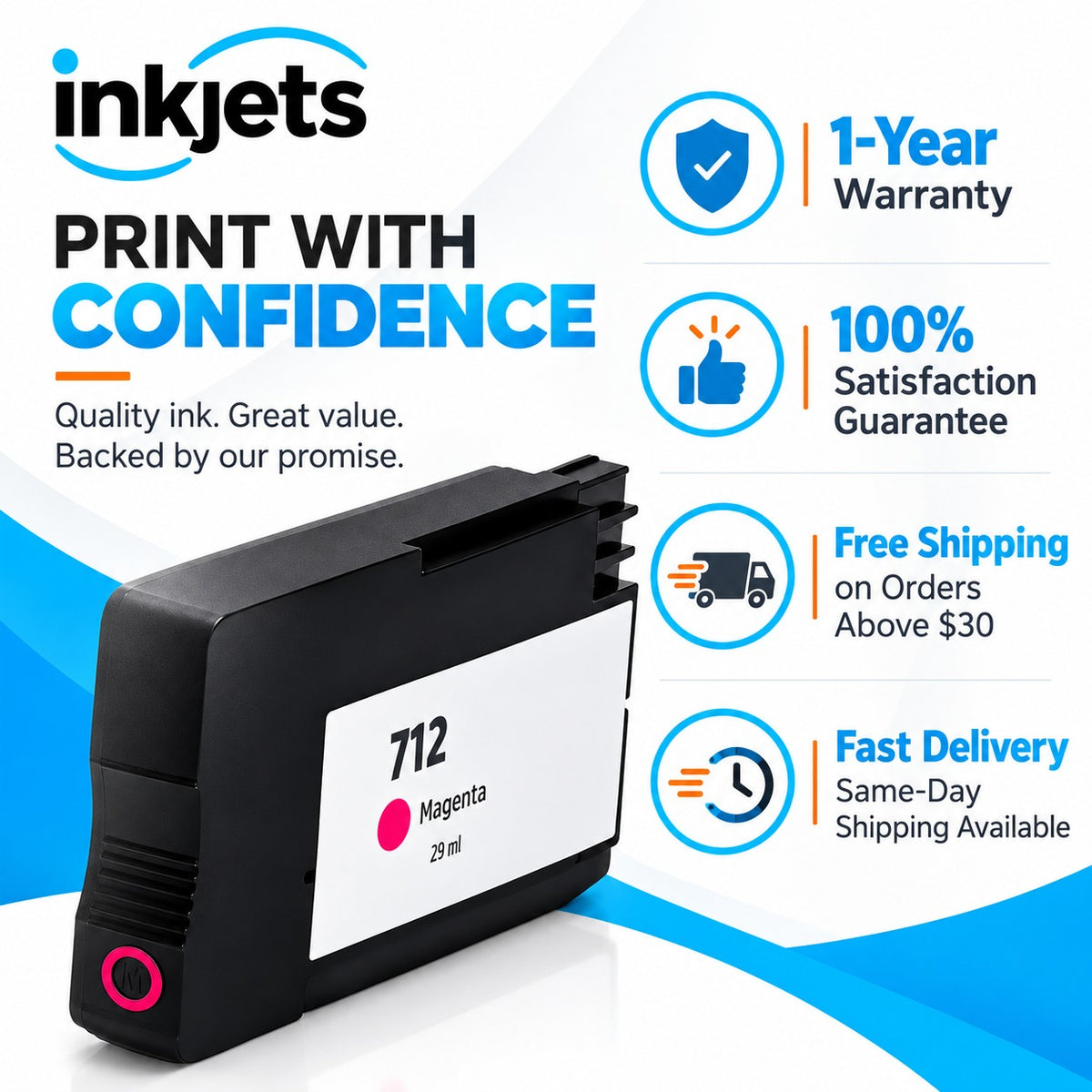 Remanufactured HP 712 Standard Yield Magenta Ink Cartridge