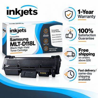 Samsung MLT-D118L Black High-Yield Compatible Toner Cartridge