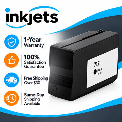 Remanufactured HP 712 Standard Yield Black Ink Cartridge