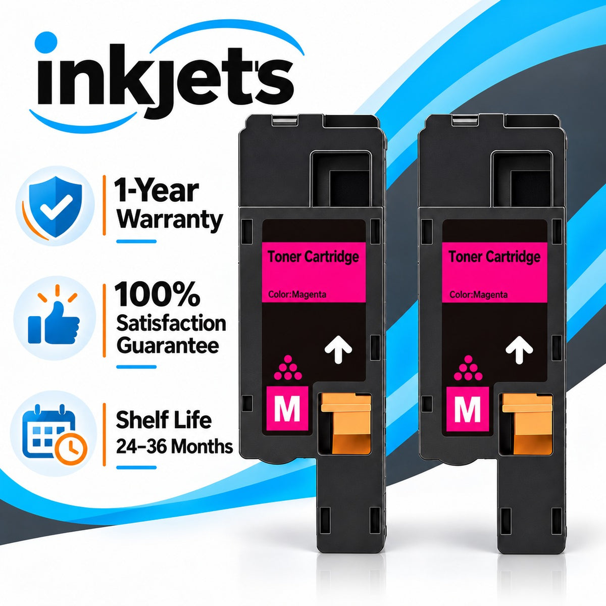 Dell 593-BBJV (G20VW) Magenta Compatible Toner Cartridge Twin Pack