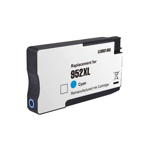 HP 952XL (L0S61AN) Cyan High-Yield Remanufactured Ink Cartridge