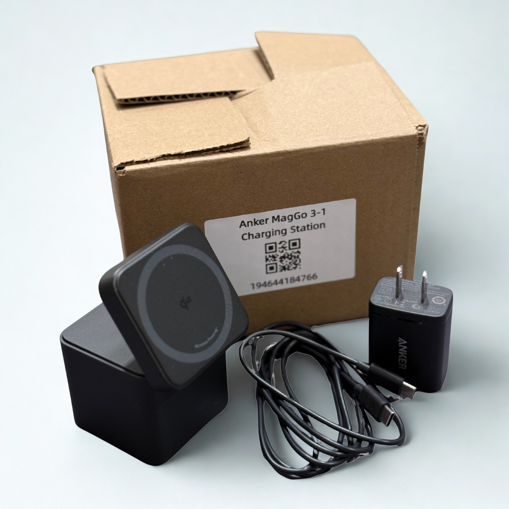 Anker 3-in-1 MagGo Cube Portable Charger with Magsafe