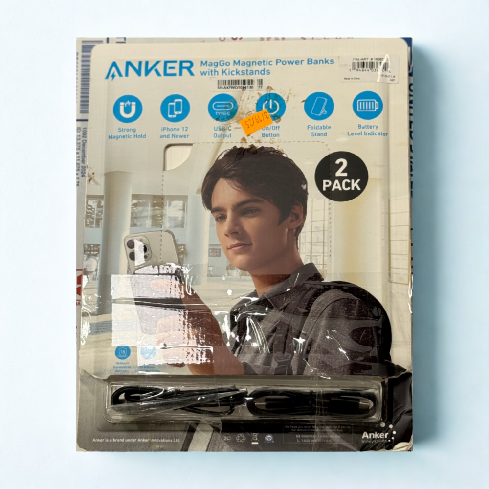 Anker MagGo Magnetic Power Banks with Kickstands 2-Pack