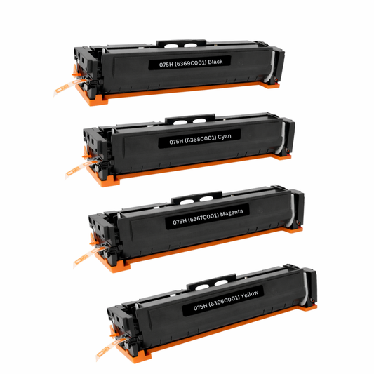 Canon 075H Compatible High-Yield Toner Cartridge 4-Pack Combo