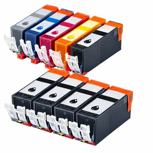 Canon PGI-220 & CLI-221 Compatible High Yield Ink Cartridge 9-Pack