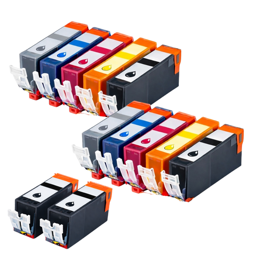 Canon PGI-220 & CLI-221 Compatible Ink Cartridge 12-Pack Combo