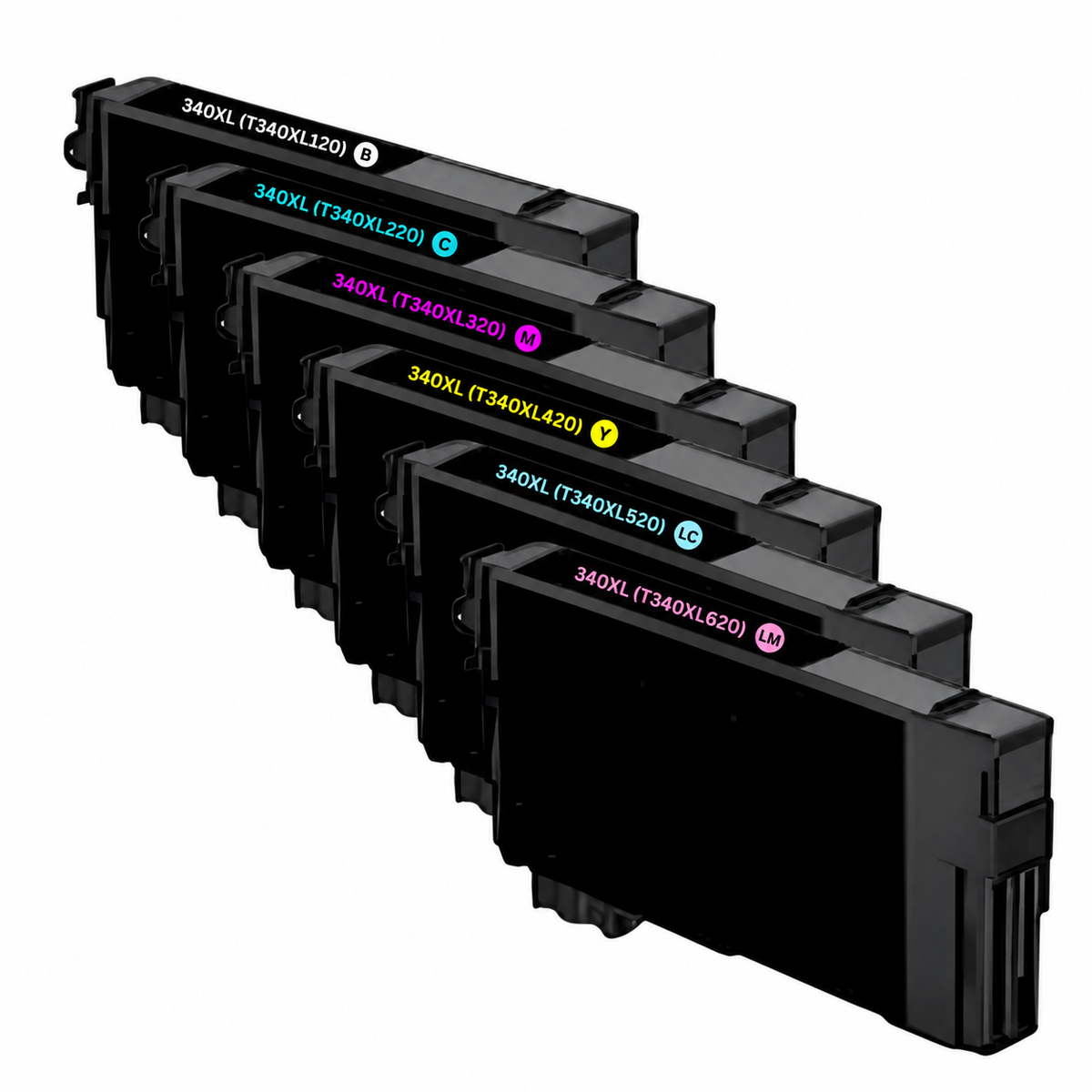Epson 340XL Compatible High Yield Ink Cartridge 6-Pack Combo