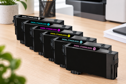 Epson 340XL Compatible High Yield Ink Cartridge 6-Pack Combo