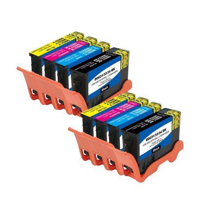 Dell Series 33 / 34 Compatible Extra High-Yield Ink Cartridge 8-Pack Combo