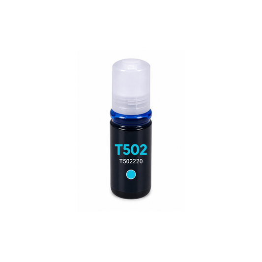 Epson T502 (T502220-S) Cyan Standard Yield Compatible Ink Bottle