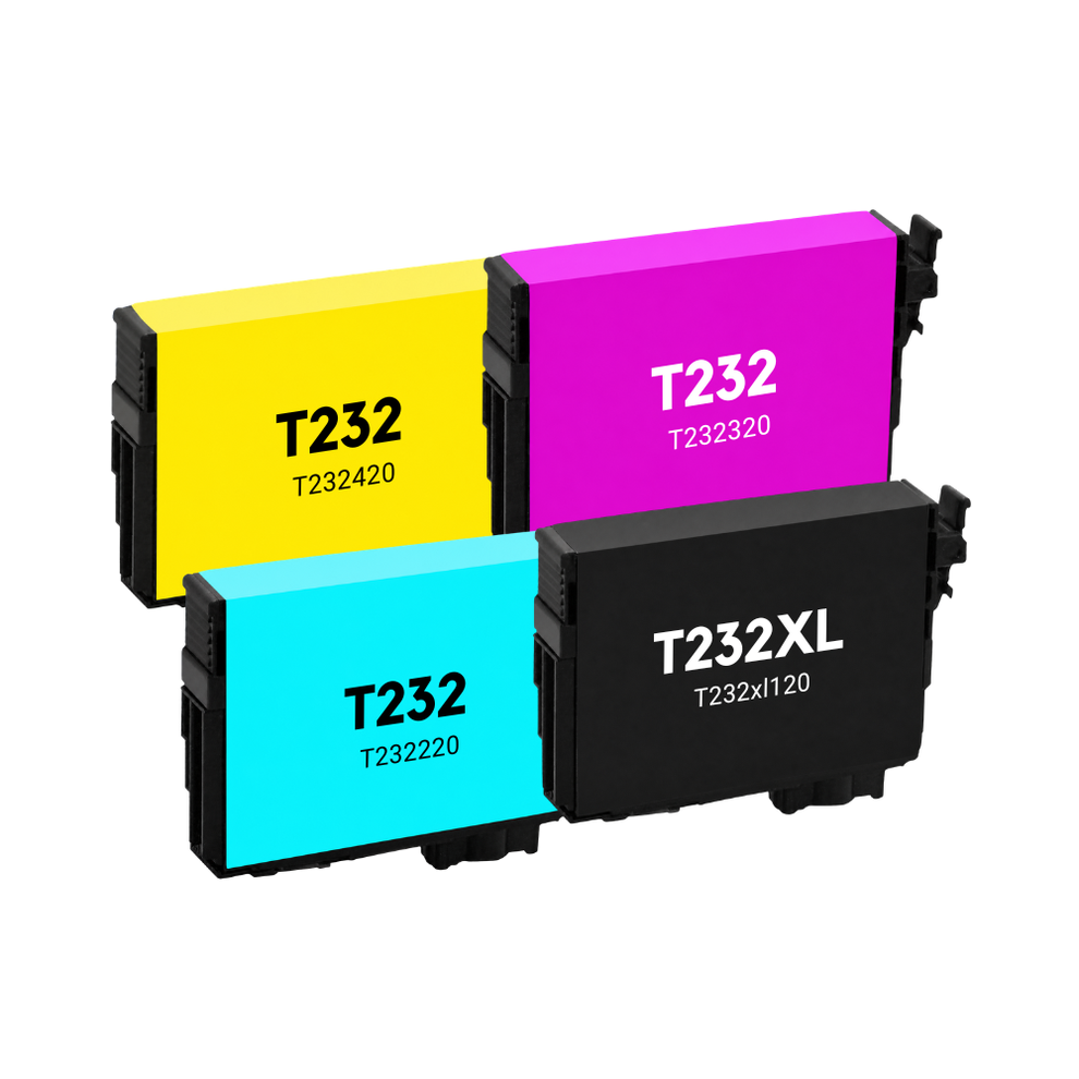 Epson T232 & T232XL Compatible High & Standard Yield Ink Cartridge 4 ...