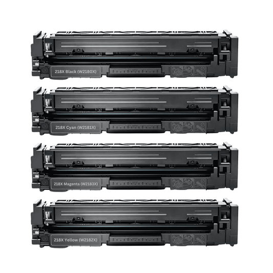 HP 218X Compatible High Yield Toner Cartridge 4-Pack Combo