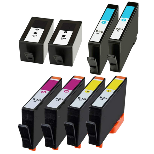 HP 934XL & 935XL High-Yield Remanufactured 8-Pack Combo