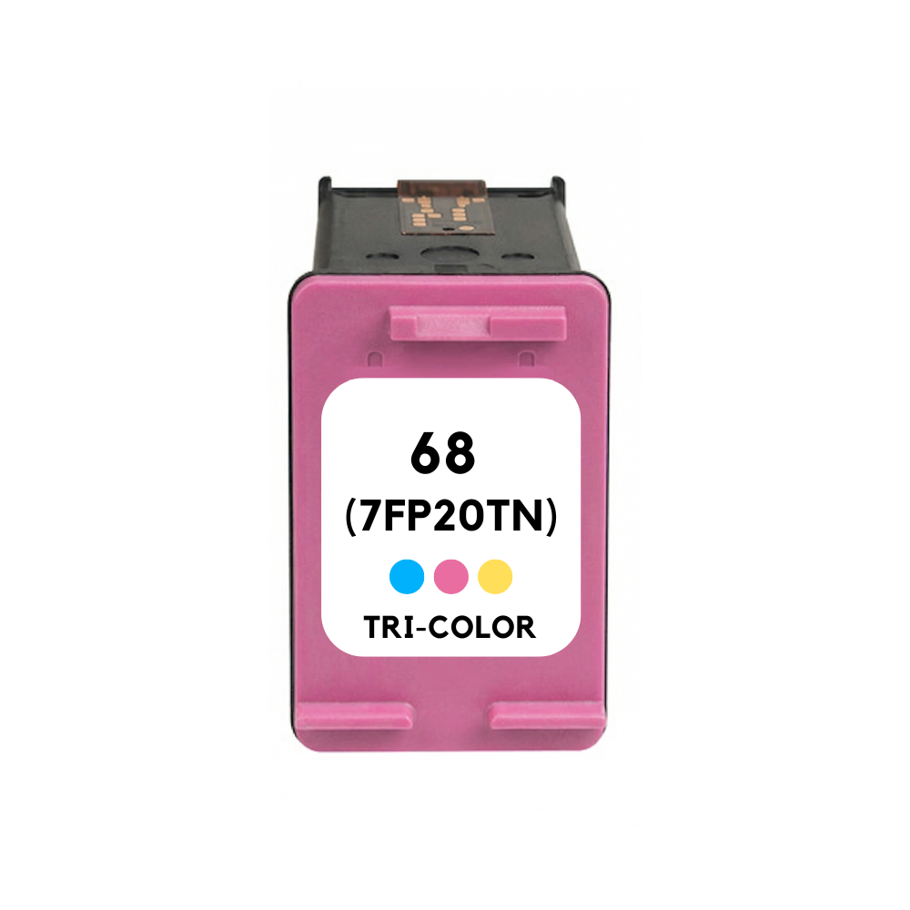 HP 68 (7FP20TN) Tri-Color Standard Yield Remanufactured Ink Cartridge ...