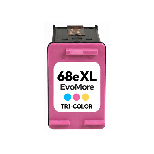 HP 68e EvoMore Tri-Color High Yield Remanufactured Ink Cartridge