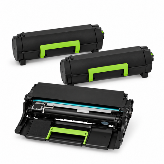 Lexmark 66S1H00 & 66S0Z00 Black Compatible High-Yield Toner and Drum 3-Pack