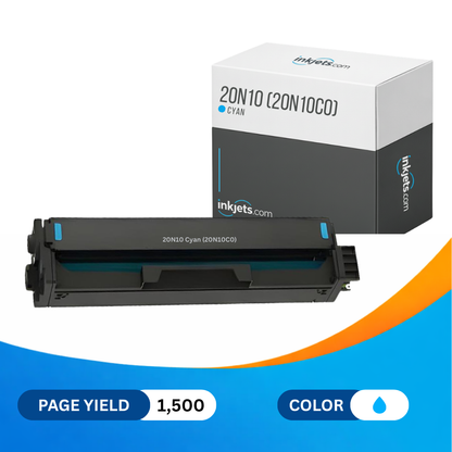 Lexmark 20N10C0 Cyan Standard Yield Compatible Toner Cartridge