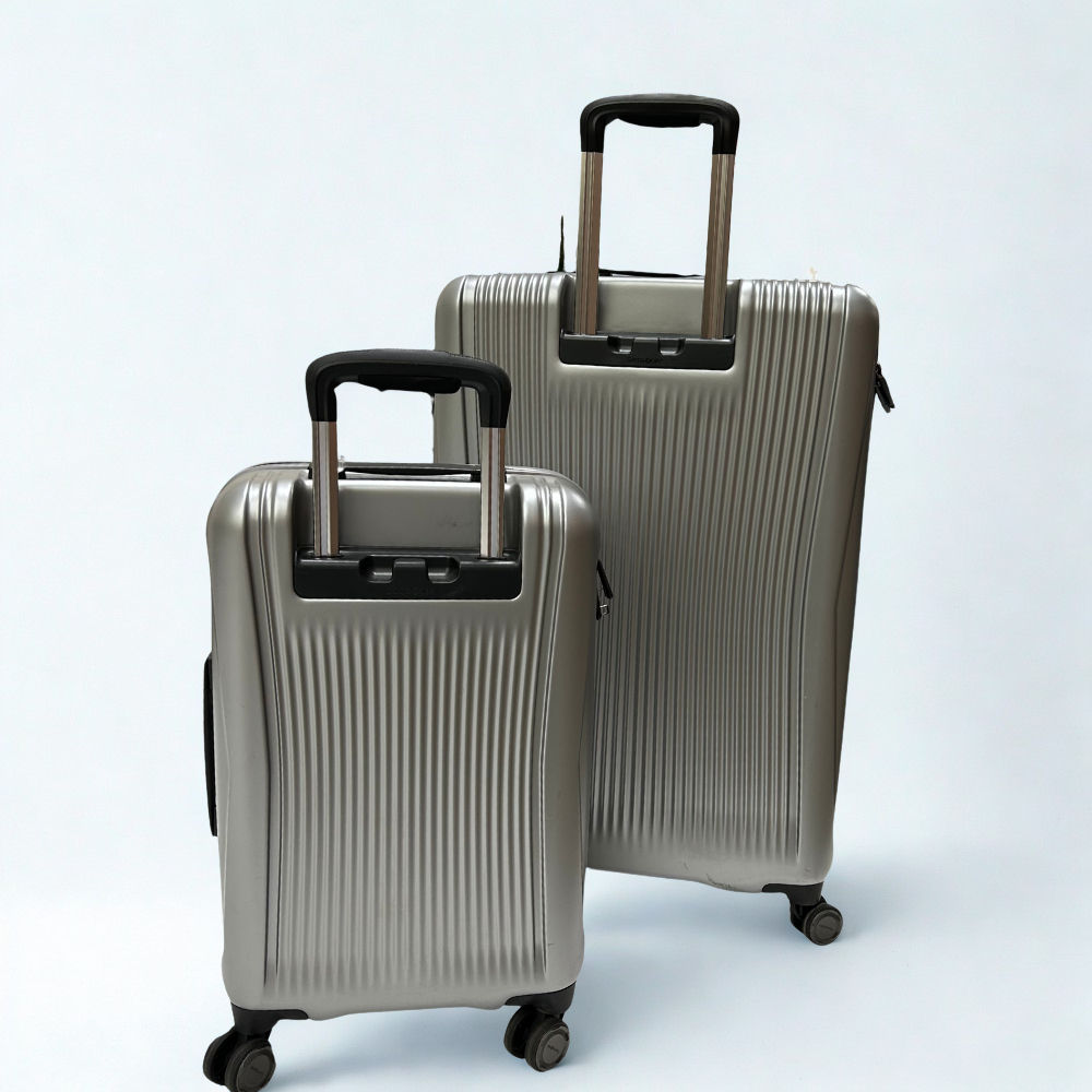 Samsonite Blackstone 2‑Piece Hardside Expandable Spinner Luggage Set – Silver