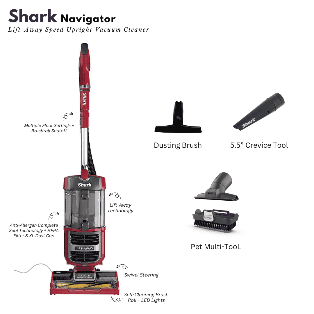 Shark Navigator Lift-Away Speed Upright Vacuum Cleaner