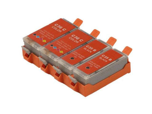 Canon PGI-35 & CLI-36 Compatible Ink 4-Pack Combo